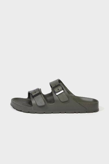 شبشب رجالي إيفا بكعب مسطح بشريط مزدوج