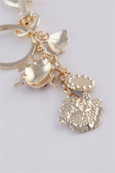 Woman Ladybug Keychain