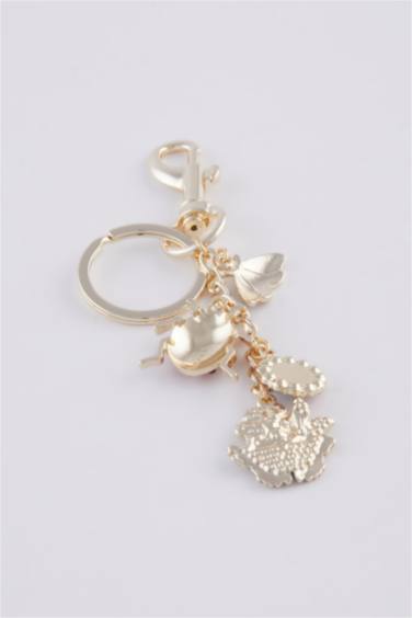 Woman Ladybug Keychain