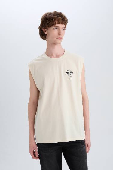 Ерлерге бокси фит дөңгелек жаға үлкен Ішкөйлек