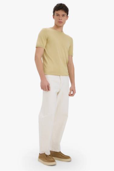 Standard Fit Crew Neck Knitwear T-Shirt