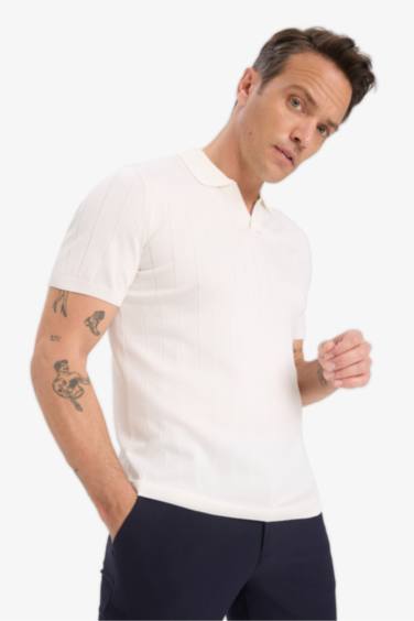 Standard Fit Knitwear Polo T-Shirt
