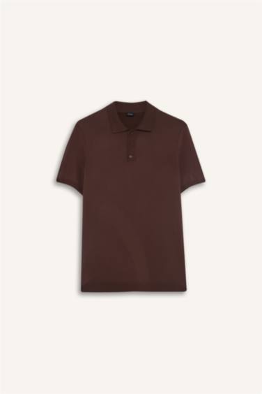 T-shirt Polo en maille à manches courtes Coupe standard