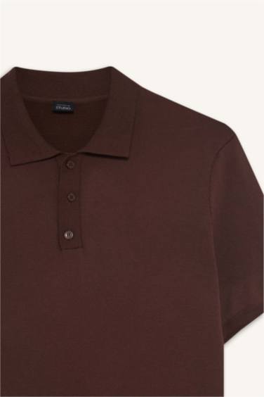 T-shirt Polo en maille à manches courtes Coupe standard