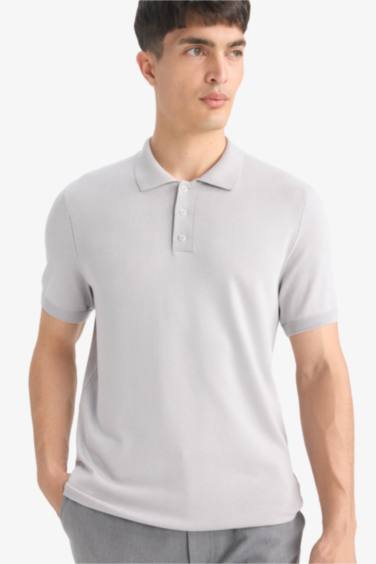 Standard Fit Polo Collar Knitwear Polo T-Shirt