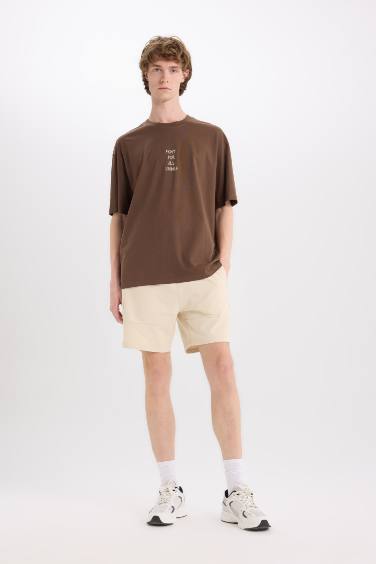 Cotton Vikings Valhalla Boxy Fit Back Printed T-Shirt