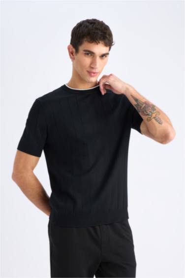 дөңгелек жаға трикотаж Футболка