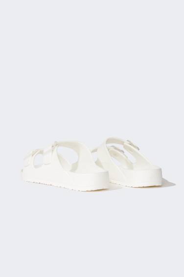 شبشب رجالي إيفا بكعب مسطح بشريط مزدوج