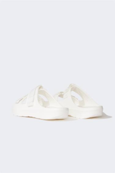 Woman Flat Sole Double Band Eva Slippers