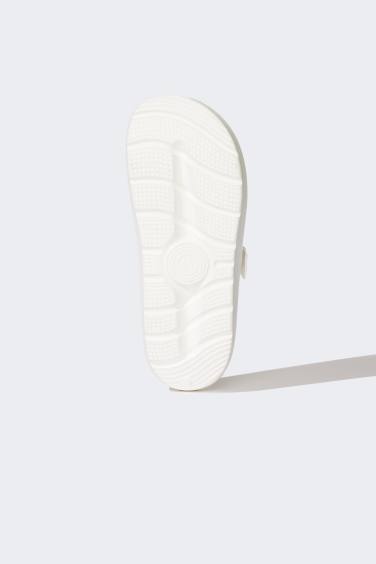 Woman Flat Sole Double Band Eva Slippers