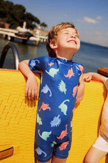 Maillot de bain à motif dinosaure pour bébé garçon