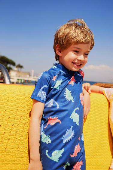 Maillot de bain à motif dinosaure pour bébé garçon