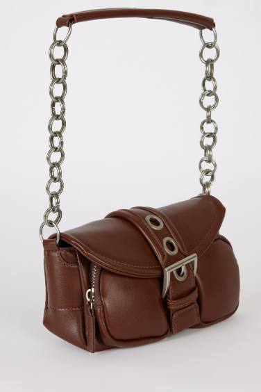 Woman Faux Leather Shoulder Bag