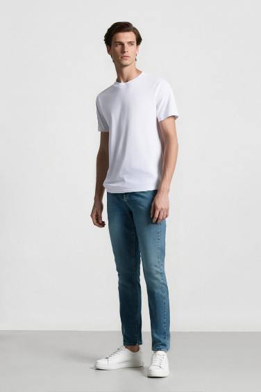 Pedro Slim Fit Dar Kalıp Normal Bel Dar Paça Jean Pantolon