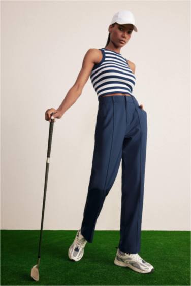 DeFactoFit Standard Fit Woven Trousers