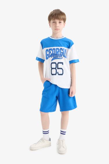 Boy Printed T-Shirt Shorts 2 Piece Set