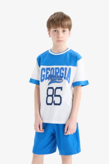Boy Printed T-Shirt Shorts 2 Piece Set