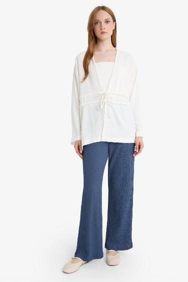 Relax Fit Crepe Trousers