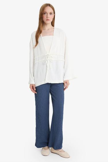 Relax Fit Crepe Trousers