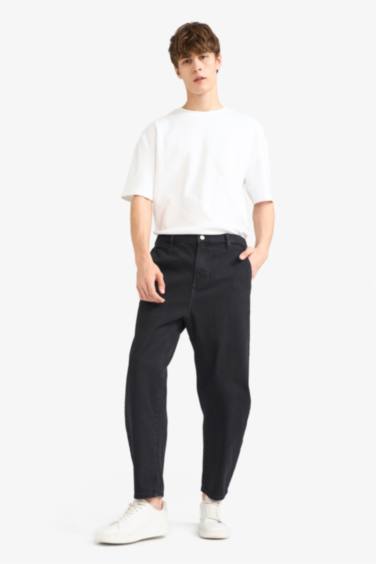 سروال جينز واسع قصة فضفاضة