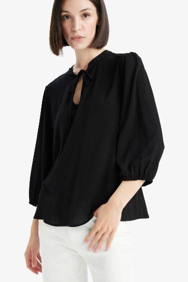 Regular Fit Long Sleeve Blouse