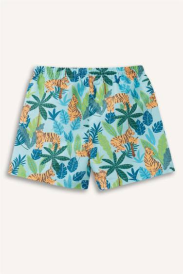 Baby Boy Regular Fit Animal Swim Shorts
