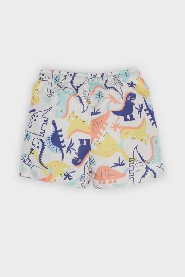 Baby Boy Regular Fit Animal Swim Shorts