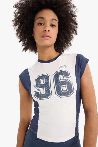 DeFactoFit Slim Fit Crew Neck Sports Sports Swim Shorts