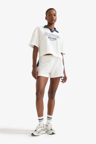 DeFactoFit NBA Boston Celtics Standard Fit Waffle Shorts