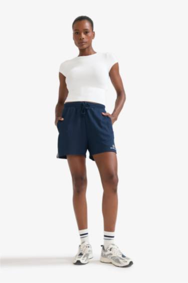 DeFactoFit NBA Brooklyn Nets Standard Fit Crinkle Fabric Shorts