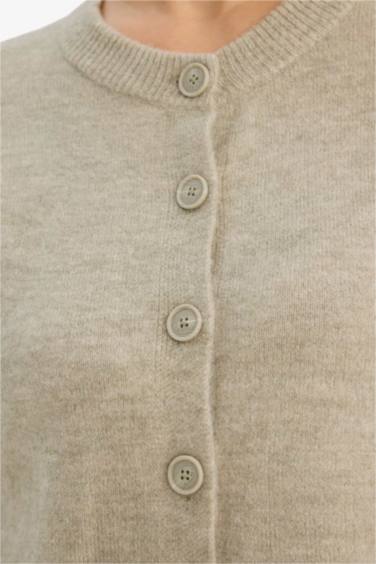 Кардиган Regular Fit с круглым вырезом