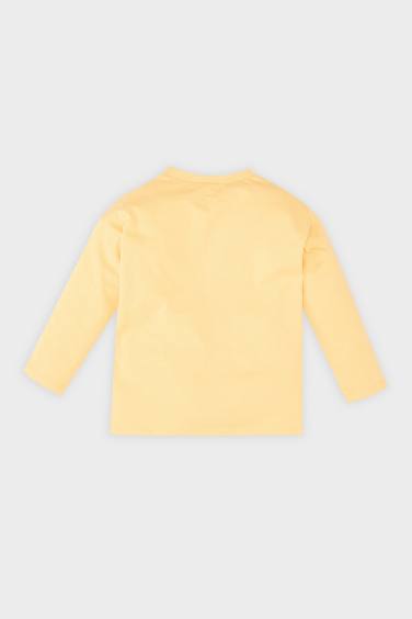 Baby Boy Regular Fit Crew Neck Slogan Printed T-Shirt