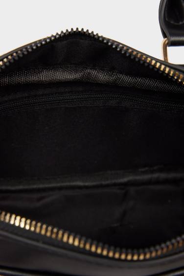 Kadın Kanvas Görünümlü Suni Deri Omuz Çantası