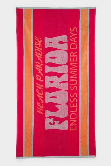 Serviette de plage en coton imprimée pour femme