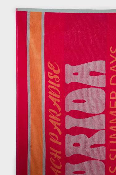 Serviette de plage en coton imprimée pour femme