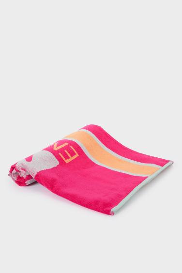 Serviette de plage en coton imprimée pour femme