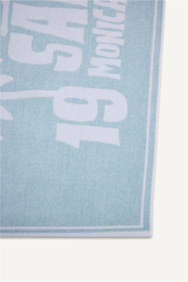 Serviette de plage en coton imprimée pour femme