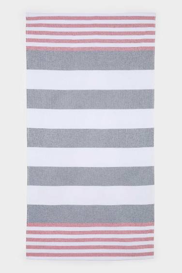 Kadın Desenli Pamuklu Plaj Havlusu