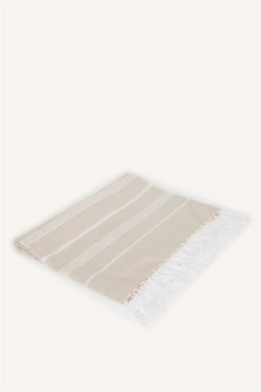 Desenli Pamuklu Plaj Havlusu