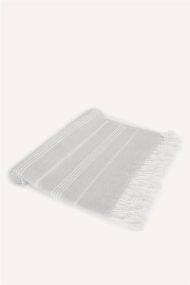 Kadın Desenli Pamuklu Plaj Havlusu