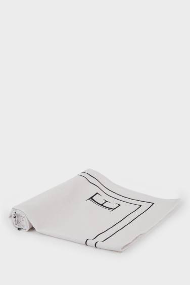 Kadın Desenli Pamuklu Plaj Havlusu