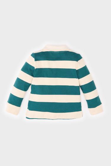 سويت شيرت اولادي بطبعة شعار قصة عادية ببطانة ناعمة