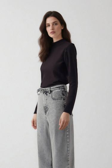 توب فيسكوز أسود سادة من Fall in Love