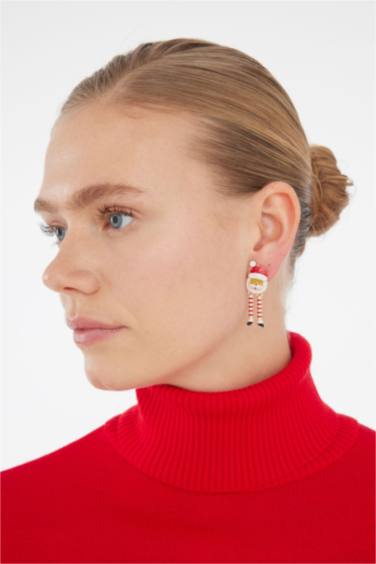 Kadın Yılbaşı Temalı 3'lü Küpe