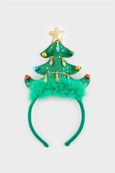 Woman Christmas Tree Themed Headband