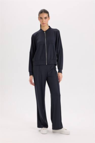 Cardigan à coupe régulière à fermeture Zip