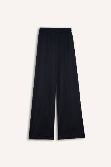 Wide Leg Geniş Bol Paça Basic  Düz Esnek Belli Eşofman Altı	