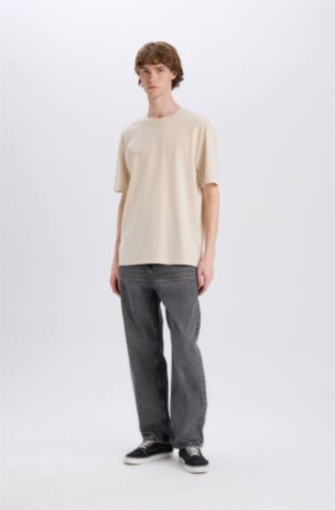 дөңгелек жаға үлкен Қысқа жеңді футболка