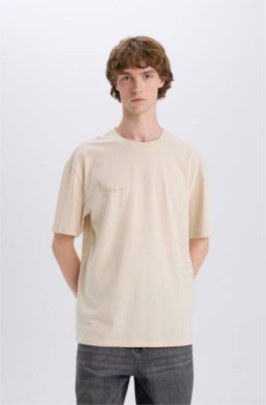 дөңгелек жаға үлкен Қысқа жеңді футболка