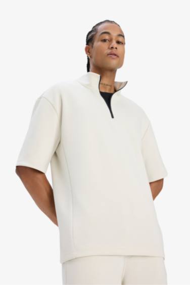 DeFactoFit Standard Fit Sport Short Sleeve Scuba Fabric T-Shirt